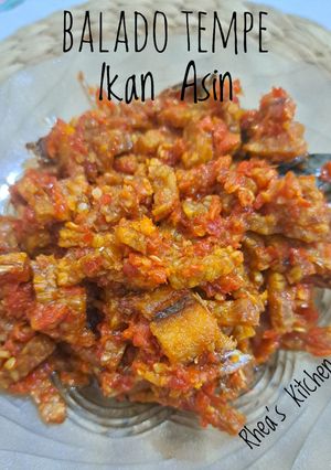 Foto resep Balado Tempe Ikan Asin