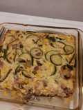 Summer zucchini and corn pie (low carb)