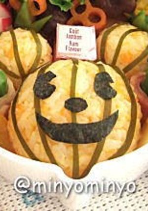 A picture of Mickey Mouse Halloween Character Bento.