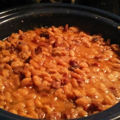 A picture of Crockpot Ham and Beans.