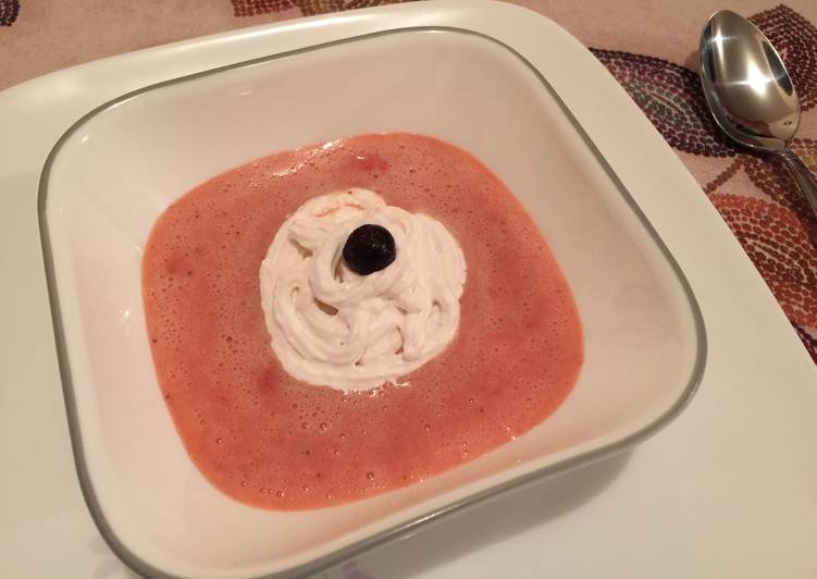 Recipe of Homemade Strawberry Soup