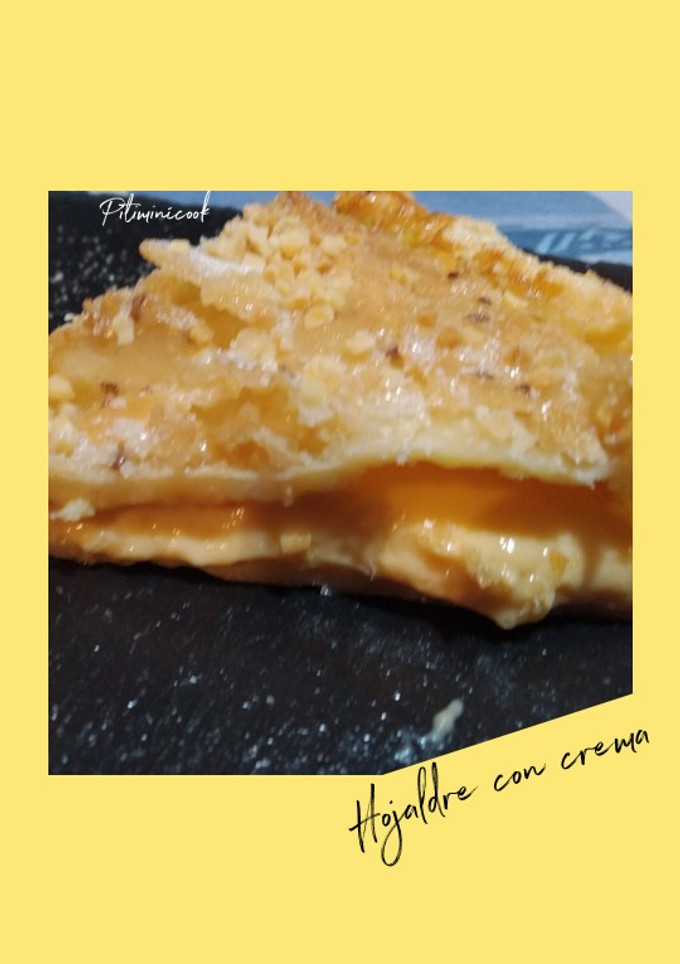 Una foto de Hojaldre relleno de crema
