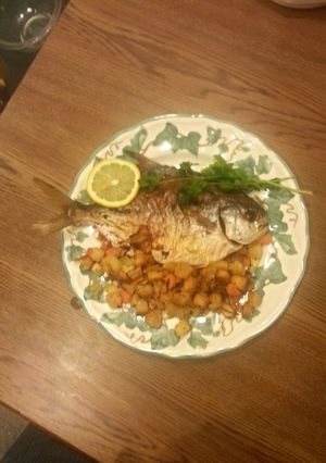 A picture of 🎶Lemon-Cucumber Stuffed Pompano (A.B.C.)🎵.