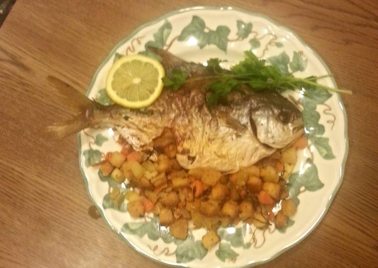 Recipe of Perfect 🎶Lemon-Cucumber Stuffed Pompano (A.B.C.)🎵