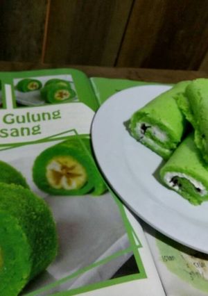 Foto resep Mini Pandan Roll Cake
