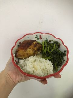 Hình của món Gà nướng giấy bạc.