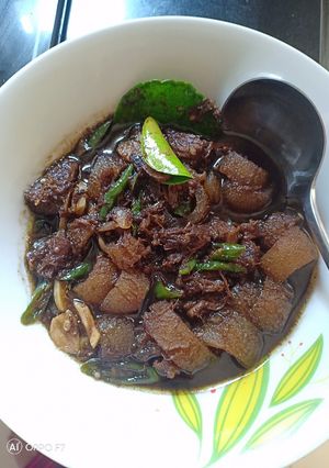 Foto resep Daging kikil lada hitam