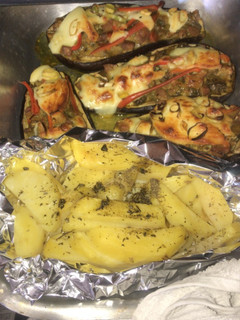 Una foto de Berenjenas rellenas con lomo de cerdo
