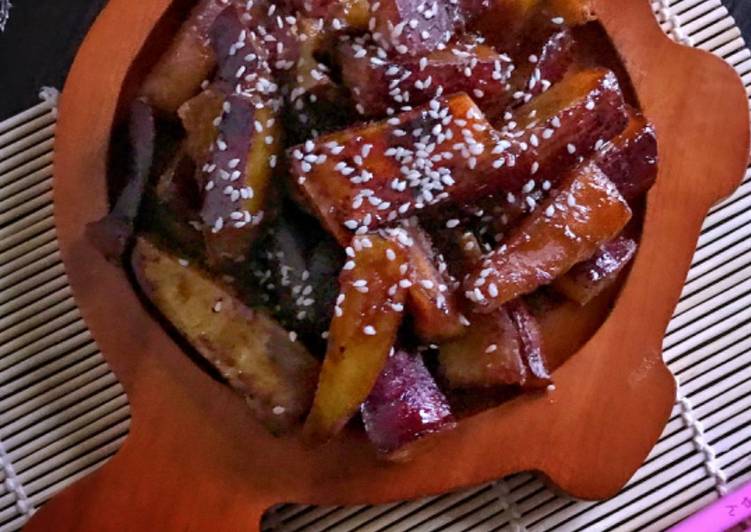 Bagaimana Menyiapkan Stik ubi karamel atau daigaku imo kalau versi jepang nya yang Lezat