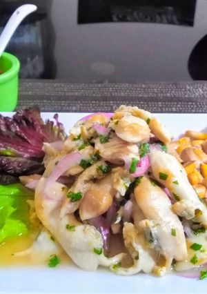 Una foto de Cebiche de machas👍🇵🇪