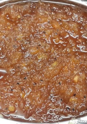 A picture of Instant Hot Sweet Sour Mango Pickle.