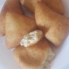 A picture of Vanila flavoured mandazi. #mycreativesoftmandazicontest.