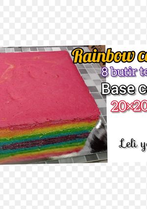 Foto resep Rainbow cake 8 telur