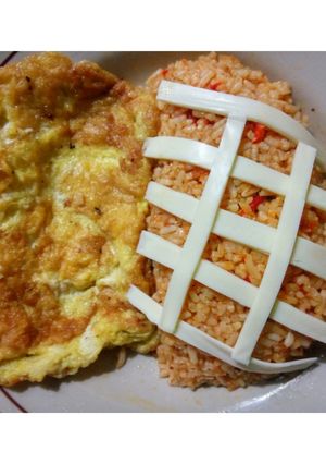 Foto resep Nasi Goreng sederhana Toping Keju