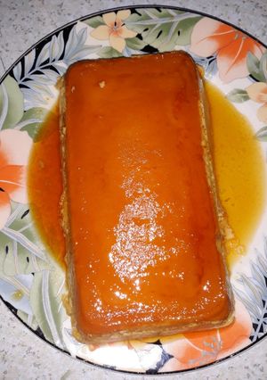 Una foto de Flan