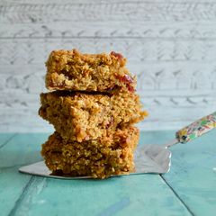 A picture of Orange and Cranberry Flapjacks.