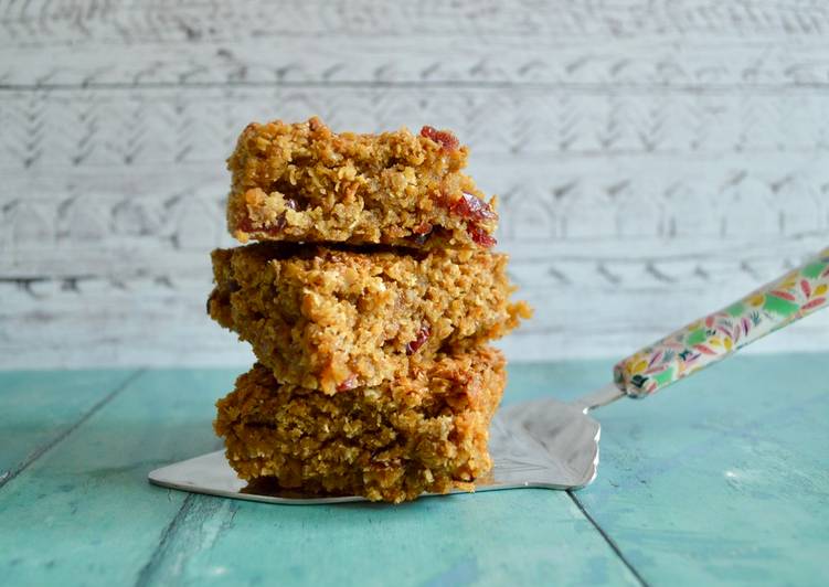 Simple Way to Prepare Homemade Orange and Cranberry Flapjacks