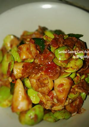 Foto resep Sambal Goreng Cumi Asin Pete
