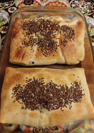 Una foto de Calzone de espinaca y ricotta