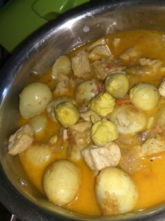 Foto resep Telur puyuh pedas kuah santan