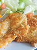 Pollo empanizado con coco para ensalada