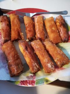 Una foto de Espárragos fritos
