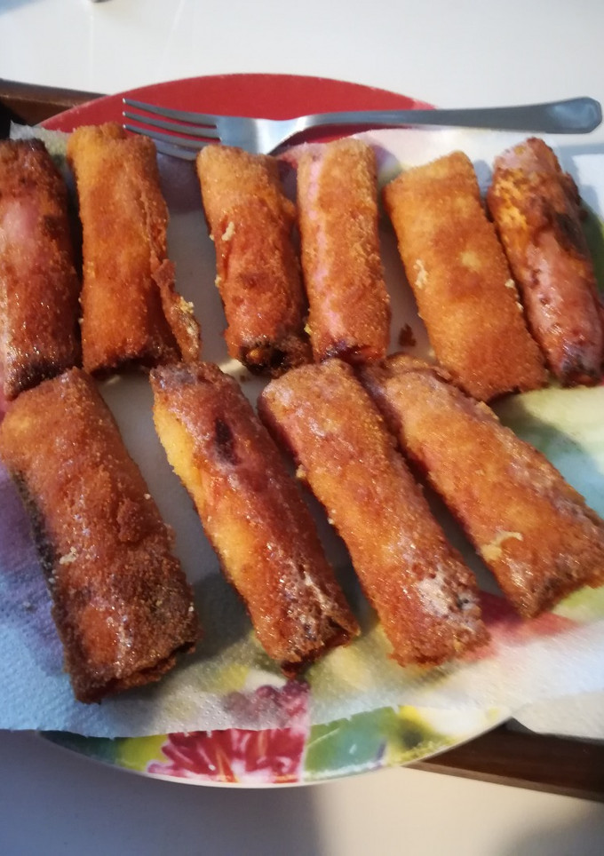 Una foto de Espárragos fritos