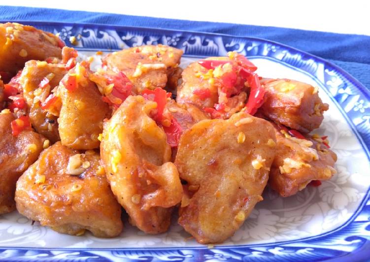 Oseng tahu crispy pedas