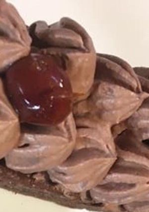 Une photo de Ganache montée au chocolat