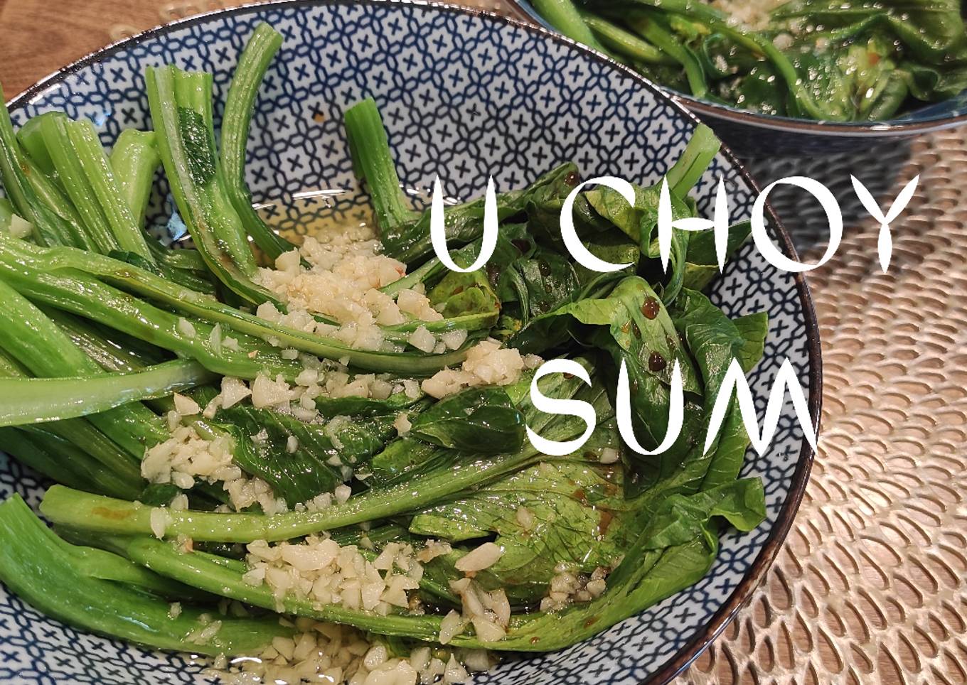 Recipe of Homemade U Choy Sum with Garlic Oil