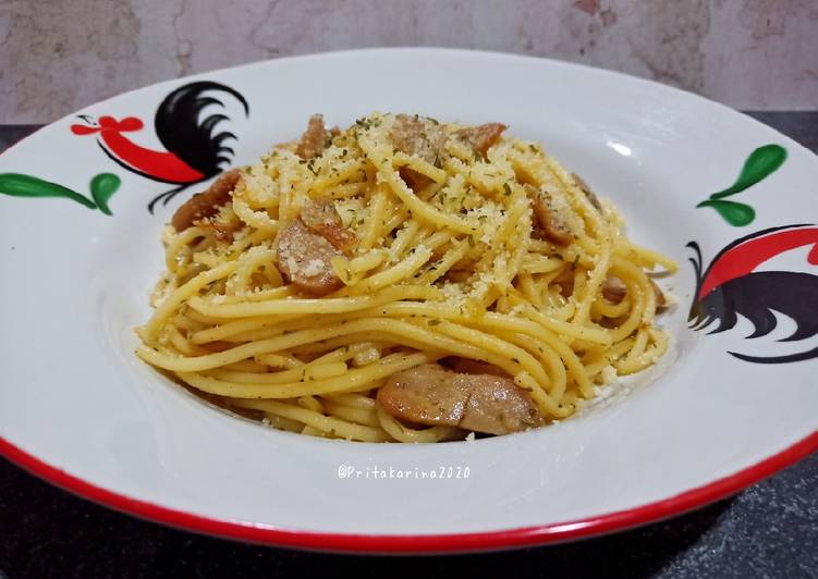 Spaghetti Aglio Olio with Parmesan (Kids Fave)