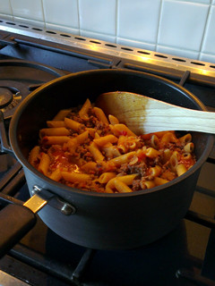 A picture of Pasta Bolognese.
