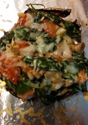 A picture of Stuffed Portabella Mushroom.