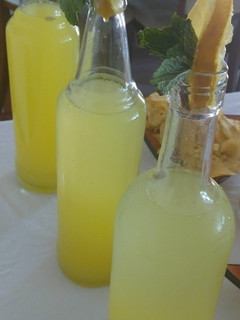 A picture of Home made lemonade with a wist!.