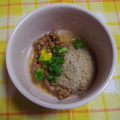 A picture of Sesame and Vinegar Natto.