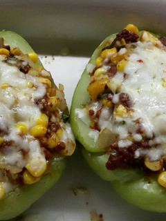 A picture of Stuffed Chayote Squash.
