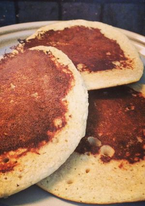 A picture of Healthy Banana Oat Pancakes.