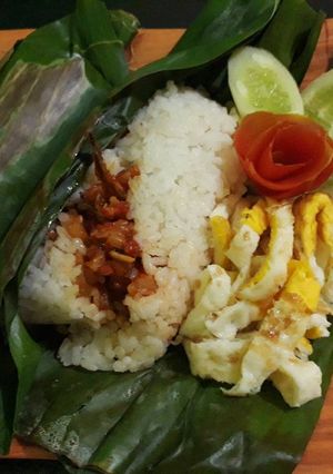 Foto resep Nasi Bakar T2 (Teri Tempe)