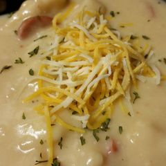 A picture of Creamy Smoked Sausage Soup.