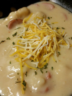 A picture of Creamy Smoked Sausage Soup.