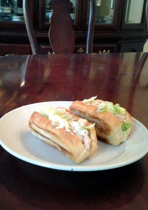 A picture of Toasted Shrimp Salad "Boats".