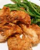 Chicken Breast with Crispy and Creamy Cheese Coating