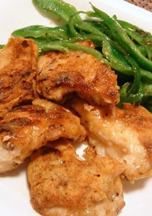 A picture of Chicken Breast with Crispy and Creamy Cheese Coating.