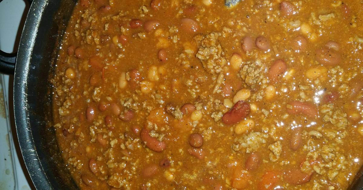 Three beans chilli Recipe by mmsparker - Cookpad