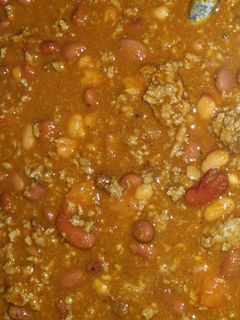 A picture of Three beans chilli.