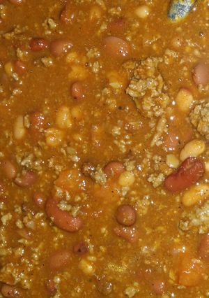 A picture of Three beans chilli.