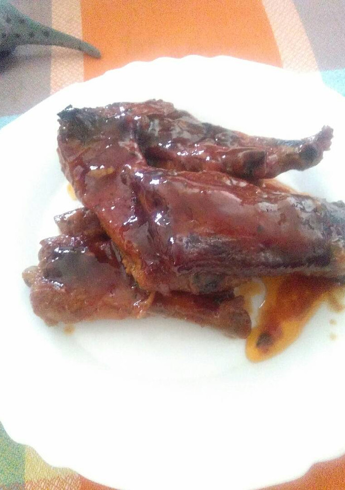 Una foto de Costillas barbacoa