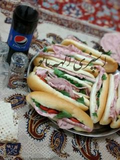 عکسی از دستور ساندویچ کالباس سریع و زود