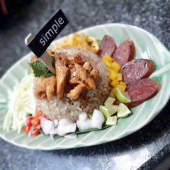 A picture of Thai Style Rice Salad / Kao Kruk Krapi.