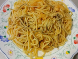 Espaguetis con Gulas y Gambas